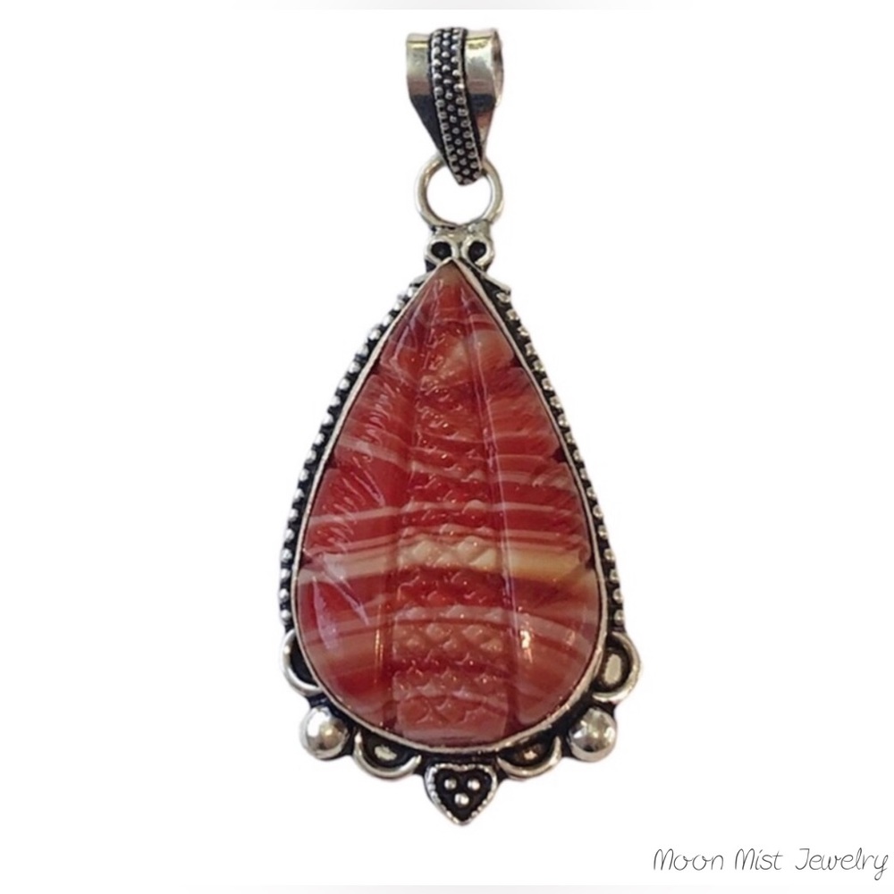 Botswana agate pendant